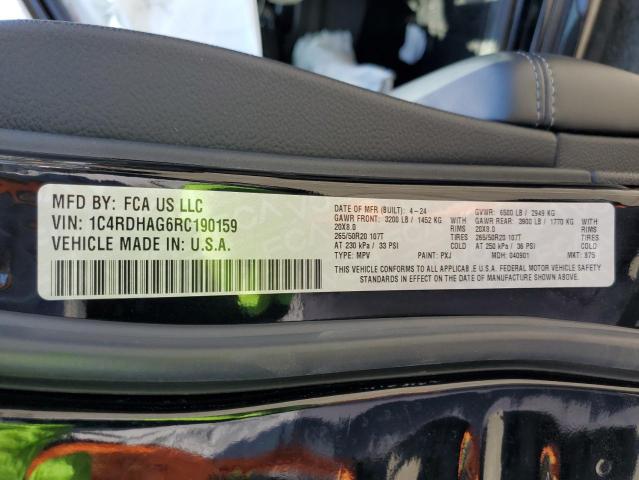 2024 DODGE DURANGO SX 1C4RDHAG6RC190159