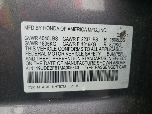 2021 ACURA ILX PREMIU 19UDE2F81MA006340