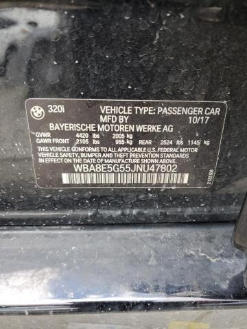 2018 BMW 320 XI WBA8E5G55JNU47802