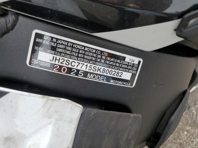 2025 HONDA CBR1000 RR JH2SC7715SK800282