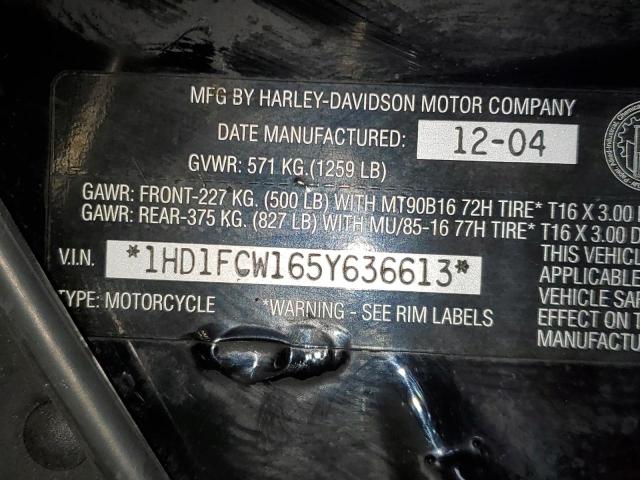 2005 HARLEY-DAVIDSON FLHTCUI 1HD1FCW165Y636613