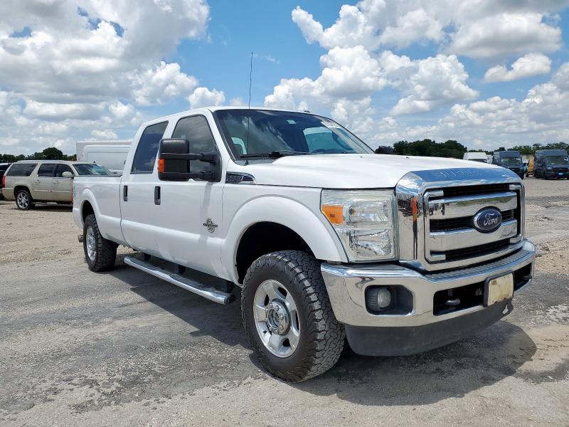 FORD F250 SUPER 2016 white crew pic diesel 1FT7W2BT8GEB30315 photo #1