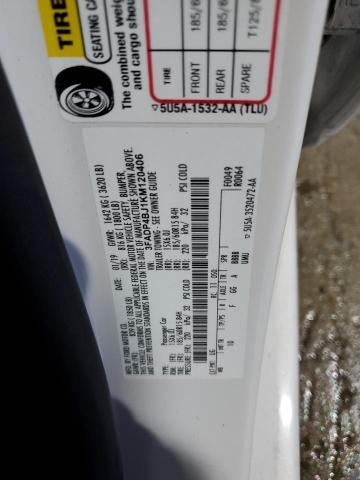 2019 FORD FIESTA SE 3FADP4BJ1KM120406