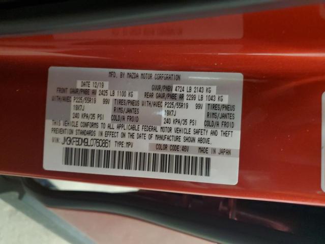 2020 MAZDA CX-5 GRAND - JM3KFBDM9L0760861