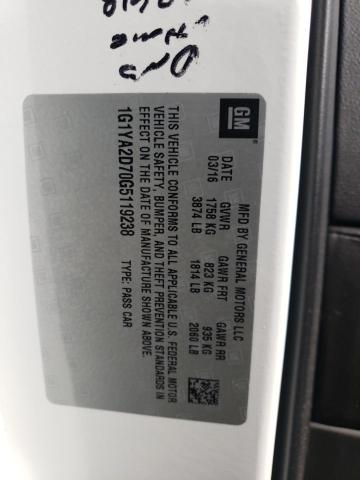 2016 CHEVROLET CORVETTE S 1G1YA2D70G5119238