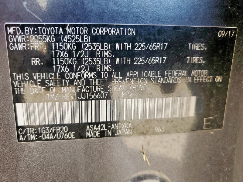 2018 TOYOTA RAV4 LE JTMZFREV1JJ156607