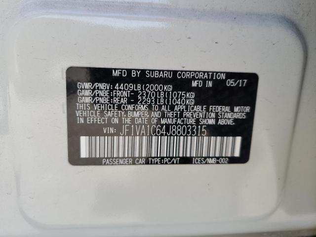 2018 SUBARU WRX PREMIU JF1VA1C64J8803315