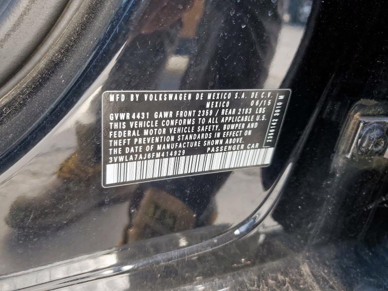 2015 VOLKSWAGEN JETTA TDI 3VWLA7AJ6FM414929