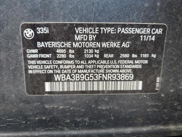 2015 BMW 335 XI WBA3B9G53FNR93869