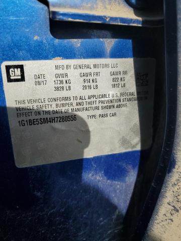 2017 CHEVROLET CRUZE LT 1G1BE5SM4H7280556