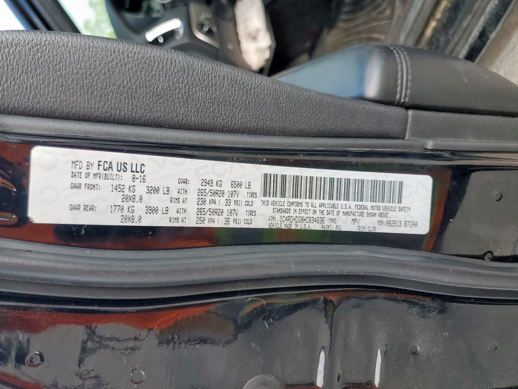 2017 DODGE DURANGO GT 1C4RDHDG8HC634636