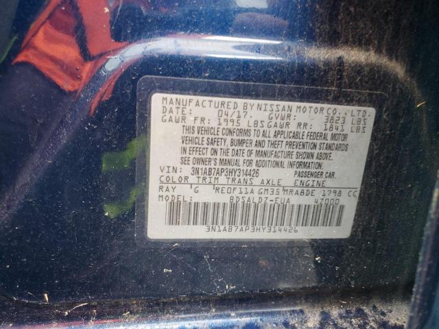 2017 NISSAN SENTRA S - 3N1AB7AP3HY314426