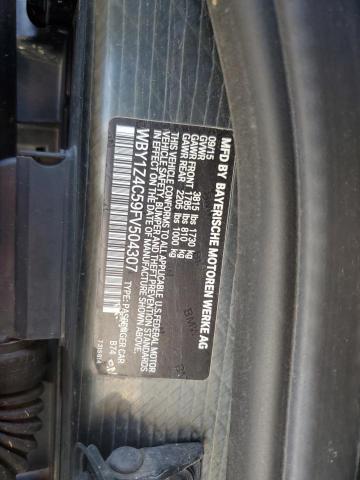 2015 BMW I3 REX WBY1Z4C59FV504307