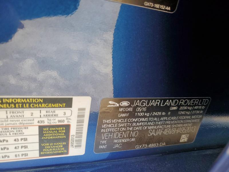 2017 JAGUAR XE R - SPO - SAJAF4BV8HA952013