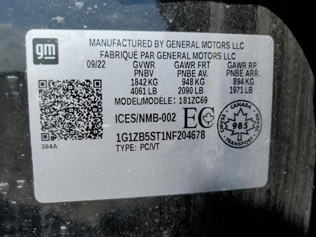 2022 CHEVROLET MALIBU LS - 1G1ZB5ST1NF204678