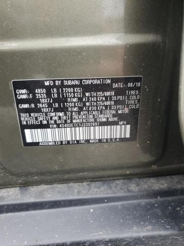 2018 SUBARU OUTBACK TO #3285820925