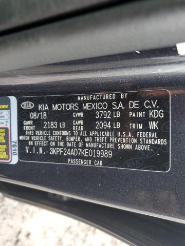 2019 KIA FORTE FE - 3KPF24AD7KE019989