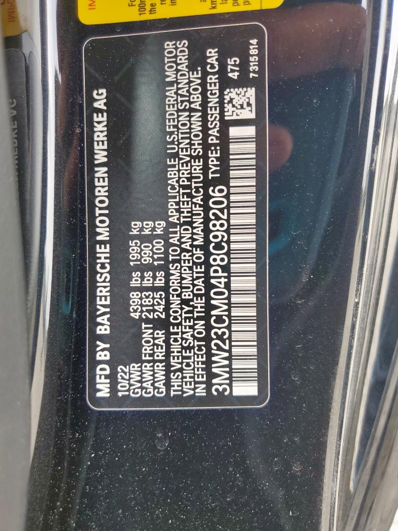 2023 BMW 230I 3MW23CM04P8C98206