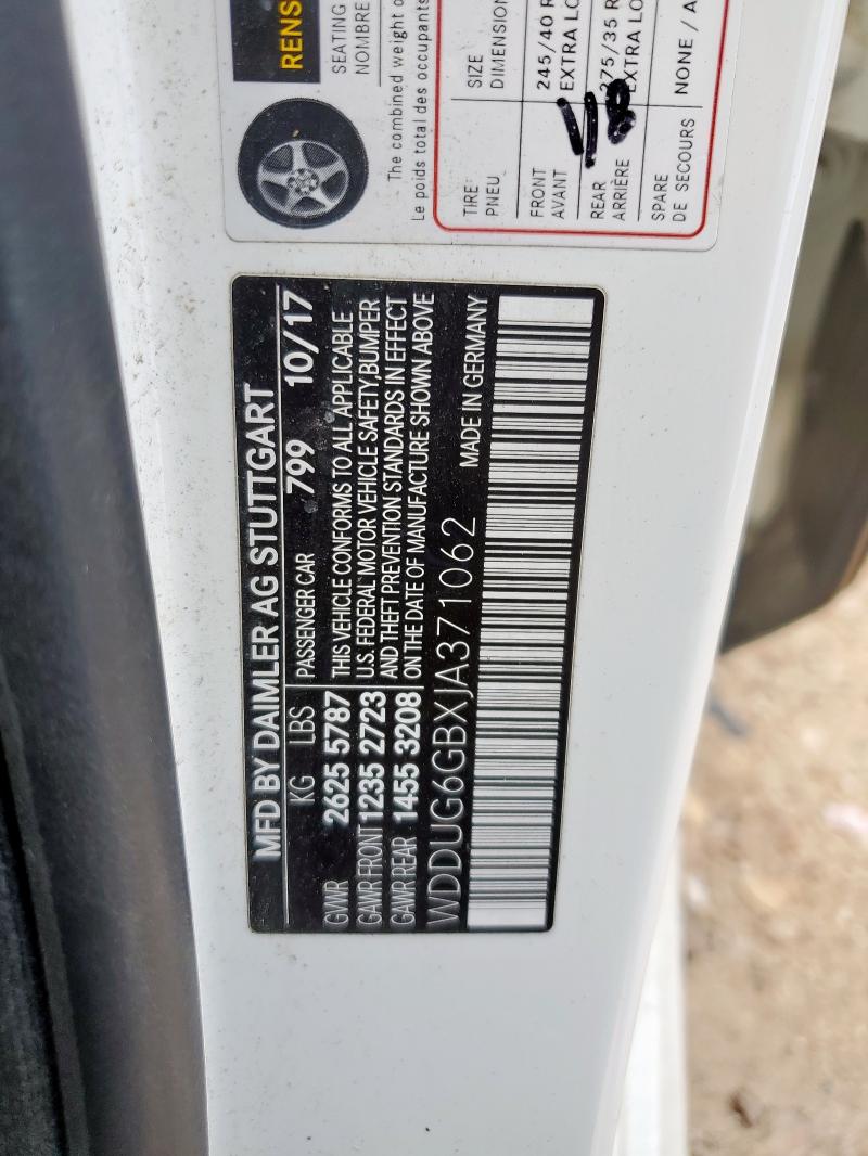 2018 MERCEDES-BENZ S 450 WDDUG6GBXJA371062