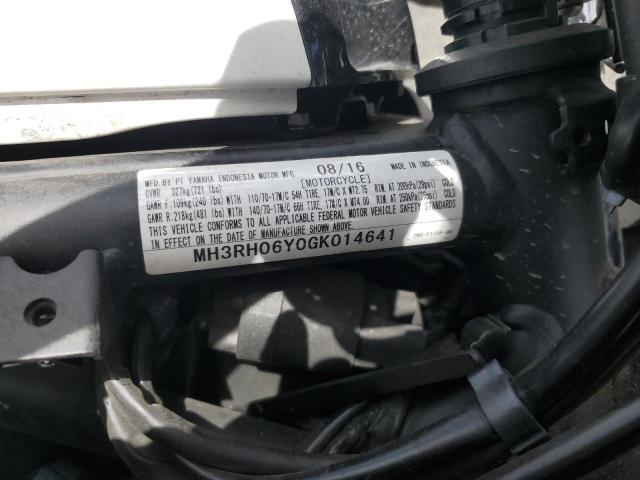2016 YAMAHA YZFR3 MH3RH06Y0GK014641