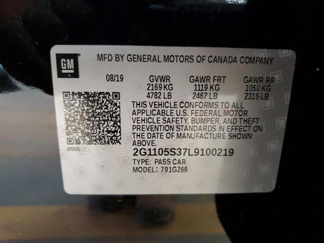 2020 CHEVROLET IMPALA PRE 2G1105S37L9100219