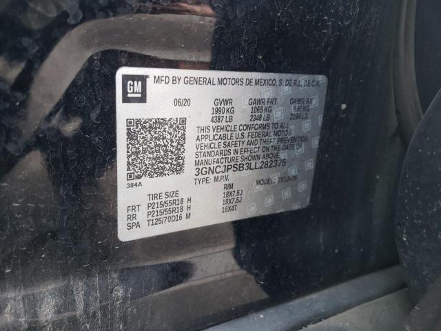2020 CHEVROLET TRAX 1LT 3GNCJPSB3LL282375