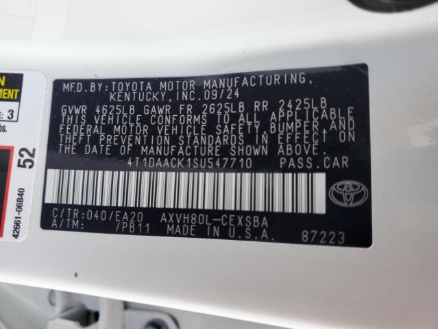 2025 TOYOTA CAMRY XSE - 4T1DAACK1SU547710