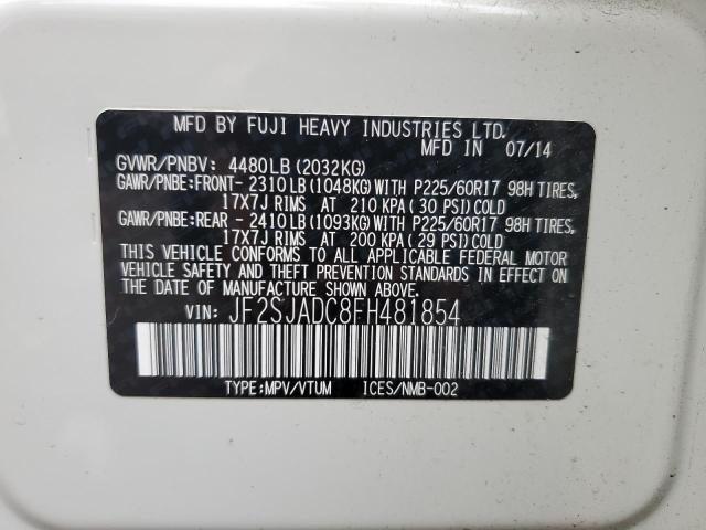 2015 SUBARU FORESTER 2 - JF2SJADC8FH481854