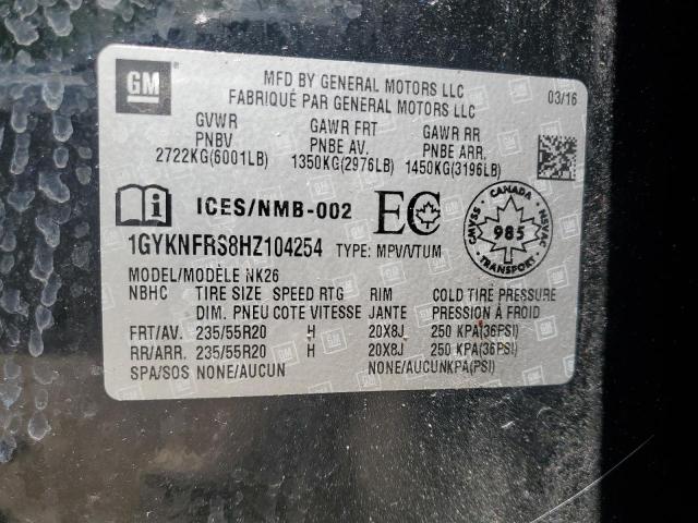 1gyknfrs8hz104254 - 2017 Cadillac xt5 platinum - #61336365