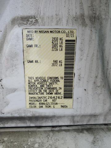 2015 NISSAN ALTIMA 2.5 - 1N4AL3AP2FC264262