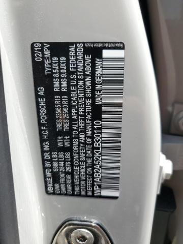 2019 PORSCHE MACAN S - WP1AB2A52KLB30110