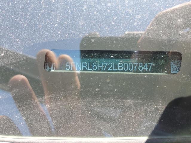 2020 HONDA ODYSSEY EX 5FNRL6H72LB007847