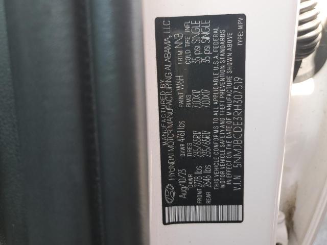 2024 HYUNDAI TUCSON SEL 5NMJBCDE3RH307519