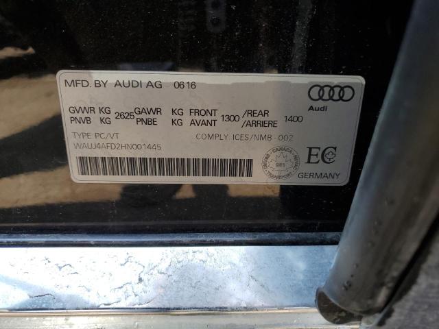 2017 AUDI A8 QUATTRO - WAUJ4AFD2HN001445