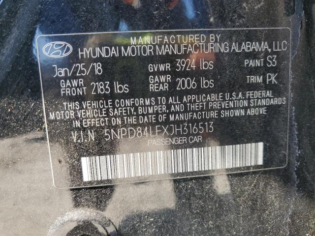 2018 HYUNDAI ELANTRA SE - 5NPD84LFXJH316513