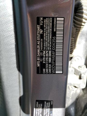 2015 MERCEDES-BENZ B ELECTRIC WDDVP9AB4FJ004356