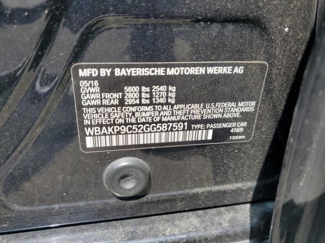 2016 BMW 550 XI WBAKP9C52GG587591