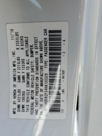 2017 HONDA ACCORD SPO 1HGCR2F54HA100529