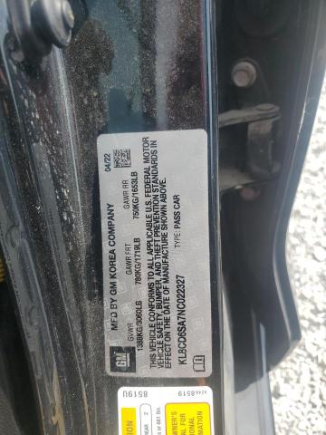 2022 CHEVROLET SPARK 1LT - KL8CD6SA7NC022327