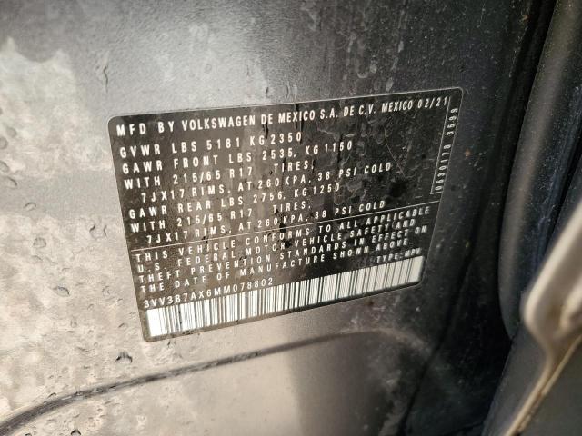 2021 VOLKSWAGEN TIGUAN SE 3VV3B7AX6MM078802