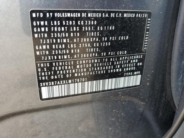 2020 VOLKSWAGEN TIGUAN SE - 3VV3B7AXXLM176701
