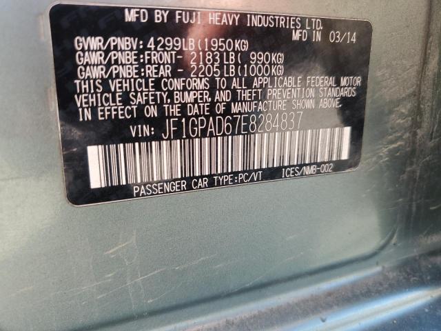 2014 SUBARU IMPREZA PREMIUM - JF1GPAD67E8284837