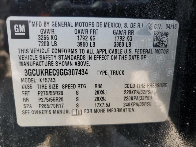 2016 CHEVROLET SILVERADO - 3GCUKREC9GG307434