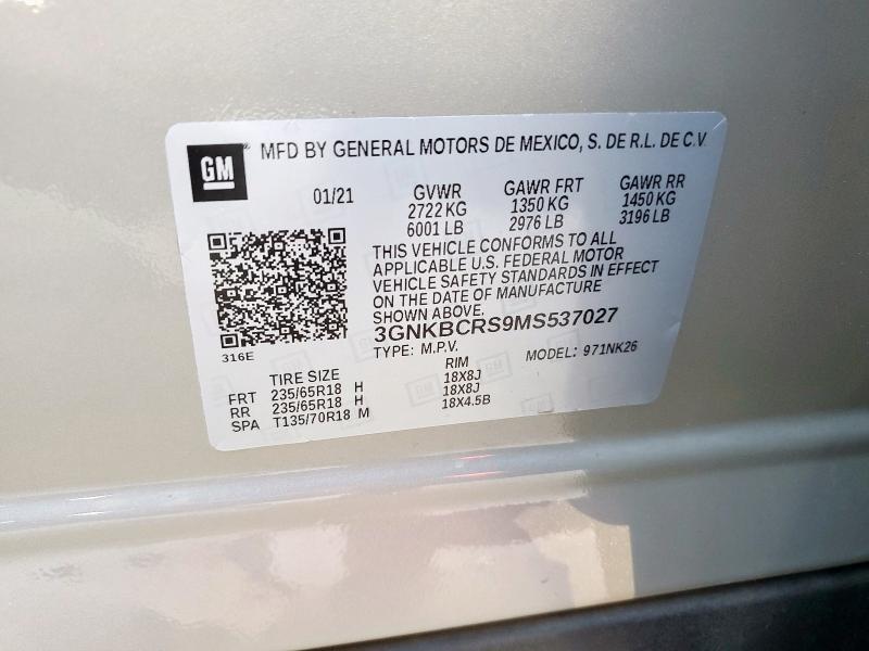 2021 CHEVROLET BLAZER 2LT - 3GNKBCRS9MS537027