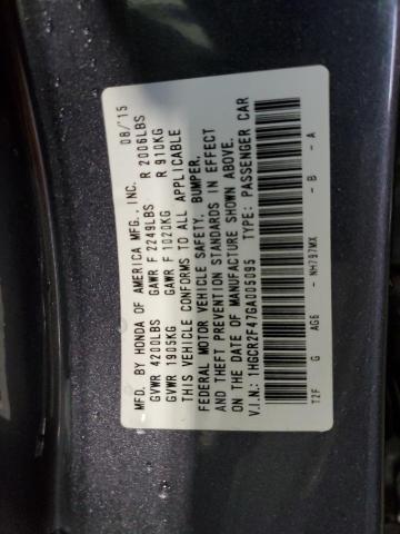 2016 HONDA ACCORD LX 1HGCR2F47GA005095