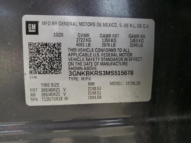 3gnkbkrs3ms515678 - 2021 Chevrolet blazer rs - #61195165