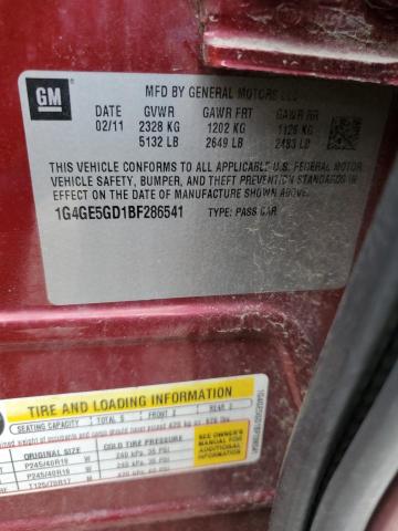 2011 BUICK LACROSSE C - 1G4GE5GD1BF286541