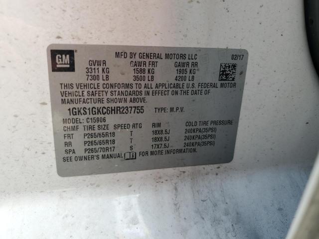 2017 GMC YUKON XL C 1GKS1GKC6HR237755