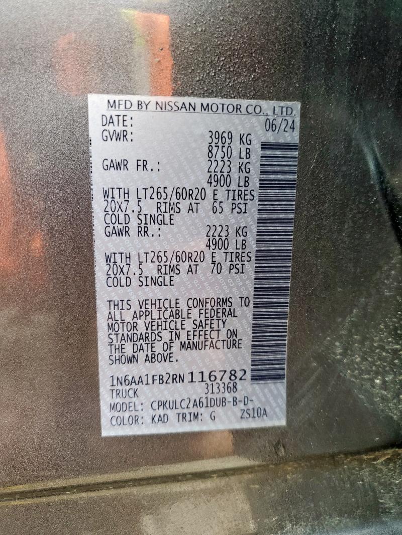 2024 NISSAN TITAN XD S 1N6AA1FB2RN116782