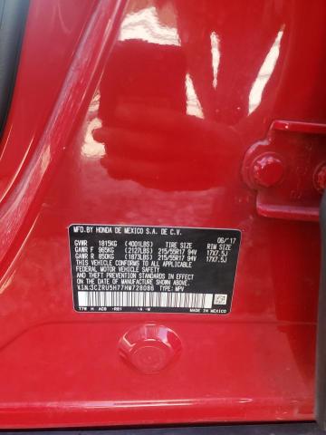 2017 HONDA HR-V EXL 3CZRU5H77HM728086